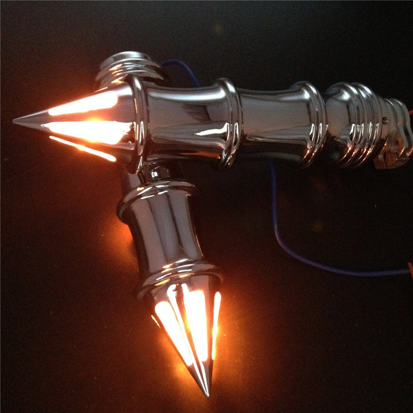 Motorcycle Hand Grips 1" Turn Signals Fit For Harley Xl Sportster 1200 Custom Cd