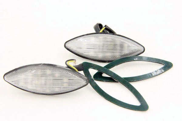 Led Flush Mount Turn Signal Lens For 2006 2007 Kawasaki Zx Zx14 Zx14R 14R Clear