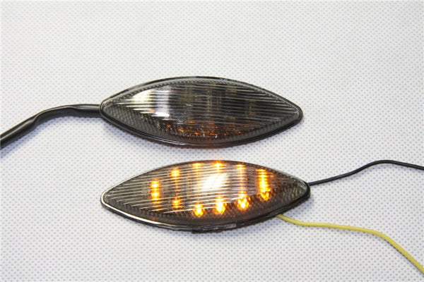 Led Flush Mount Turn Signal Lens For 2006 2007 Kawasaki Zx Zx14 Zx14R 14R Smoke