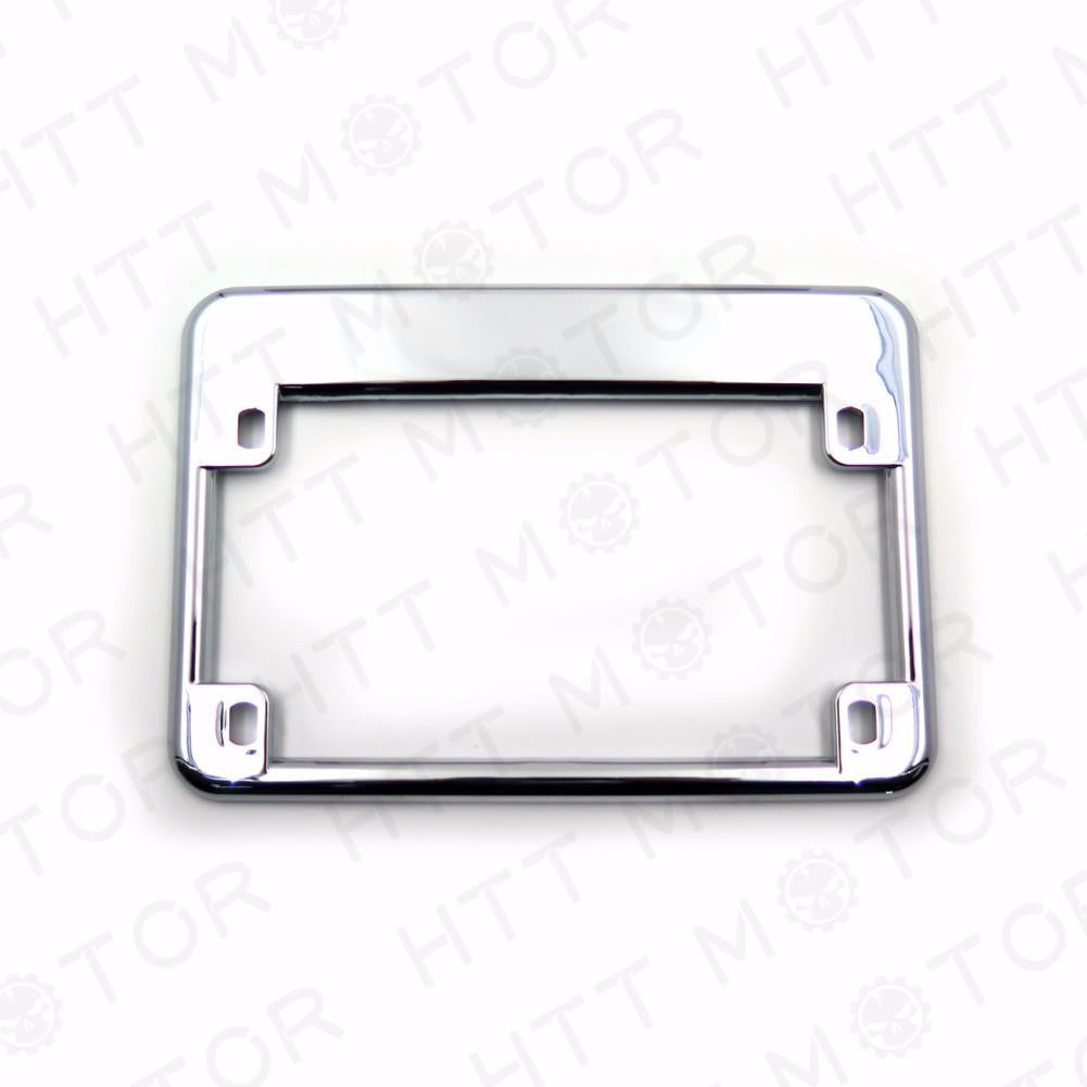 Chrome Motorcycle License Plate Frame Surround Cover