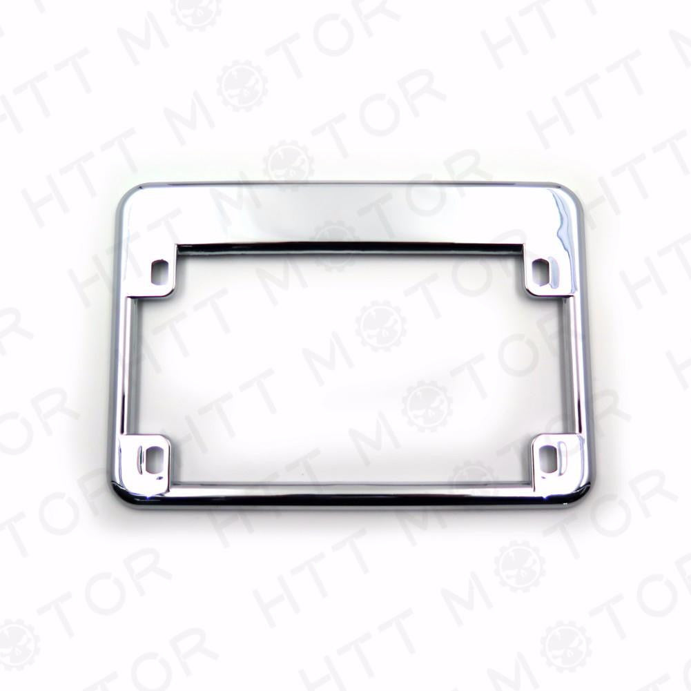 Chrome Motorcycle License Plate Frame Surround Cover