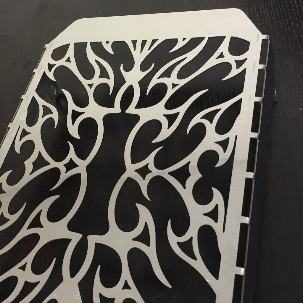 Flame Radiator Grille Cover Guard Protector For Kawasaki Vulcan VN 1500 stianless steel