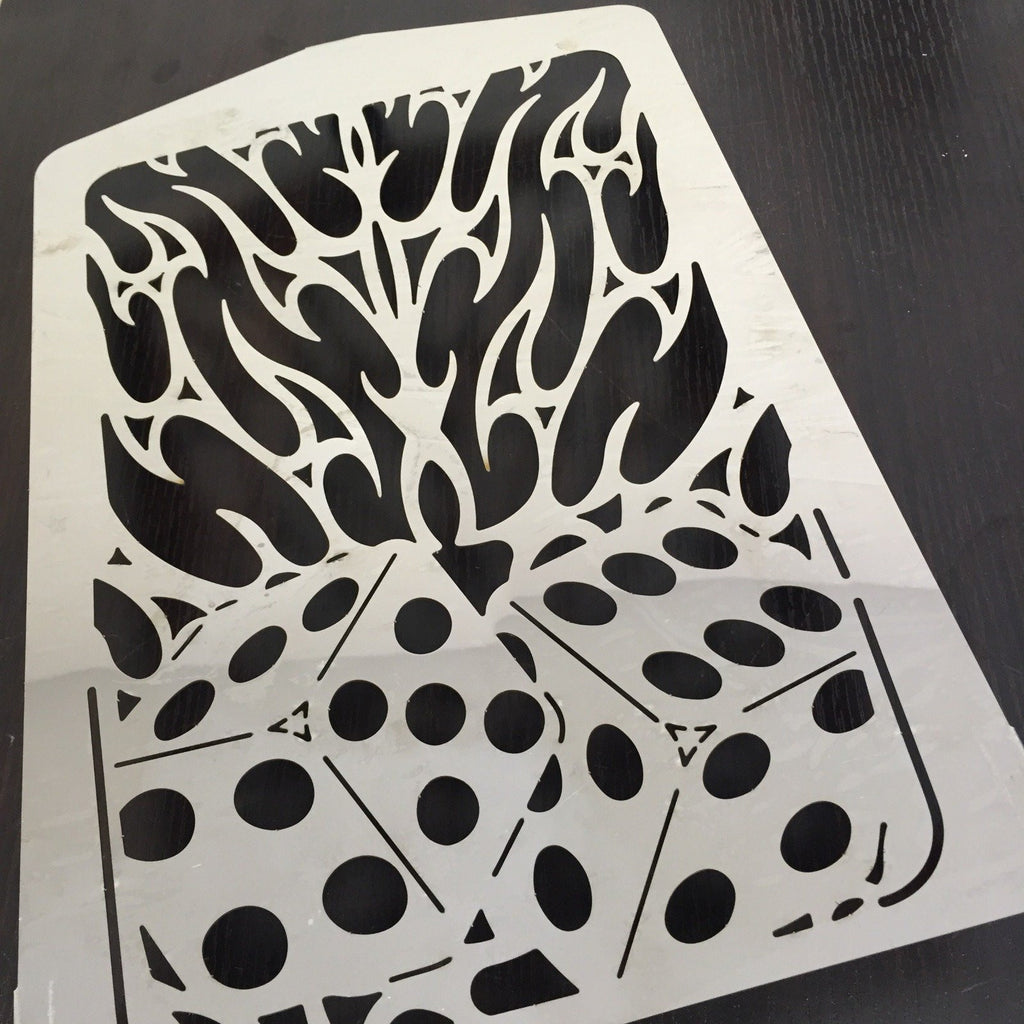 dice flame Radiator Grille Guard Cover Protector For Yamaha XVZ13 Royal Star A