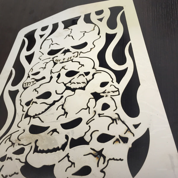 Skull Radiator Grille Guard Cover Protector For Yamaha XVZ13 Royal Star A