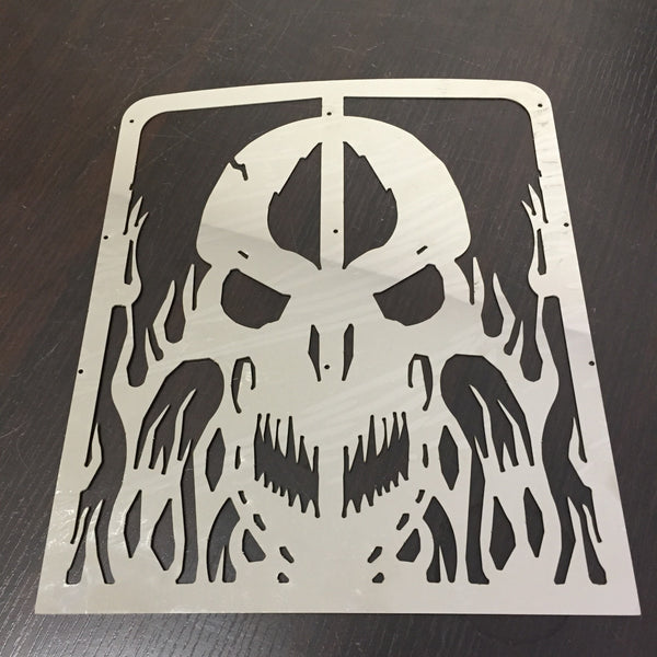 Skull Radiator Grille Guard Cover Protector  For Yamaha Banshee Grill 1986-2007 A