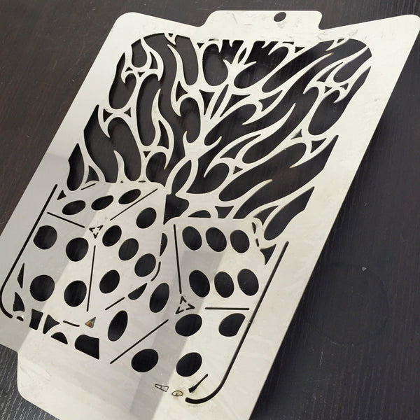 dice flame Radiator Grille Guard Cover Protector 2006-2013 Suzuki Boulevard M109