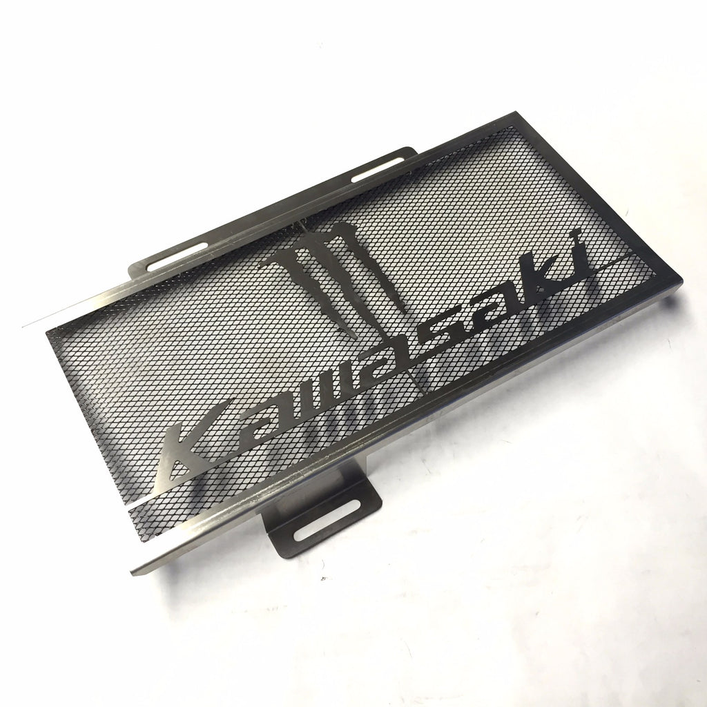 HTT Motorcycle Grille Grill Radiator Guard Protector Cover Kawasaki Ninja ZX-10R Stainless