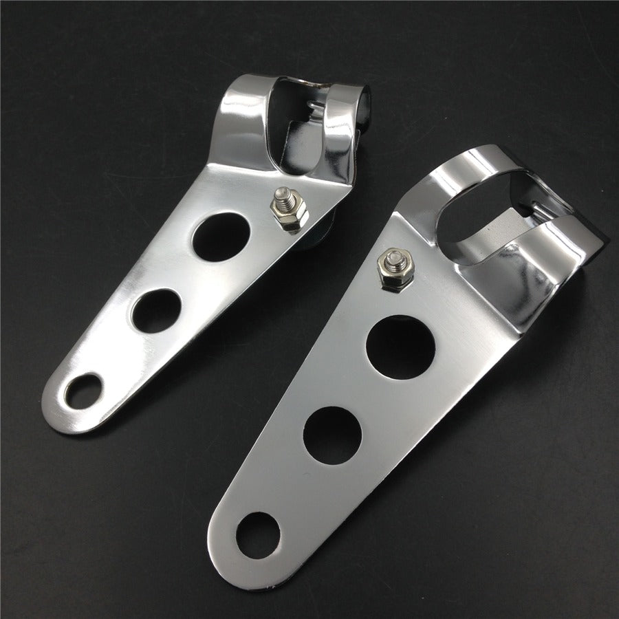 HTT- Side-Mounting Headlight Brackets For Yamaha Road Star Royal Star V Star Virago