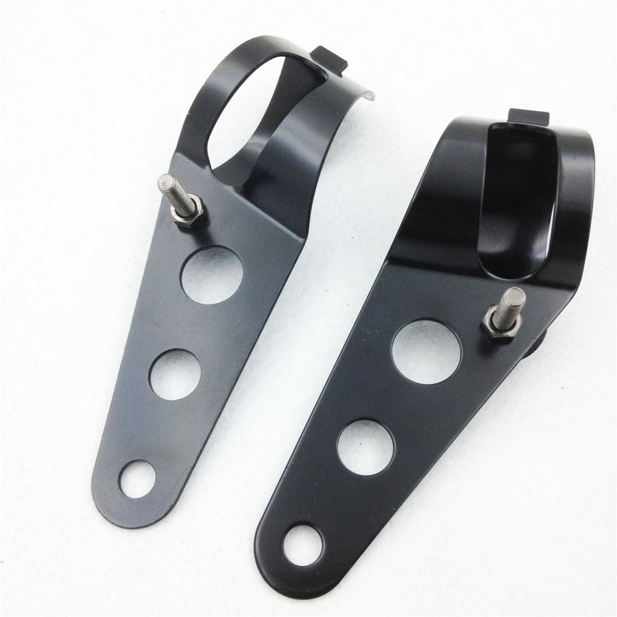 HTT- Fork Clamp Headlight Mounting Brackets For Motorcycles With 28mm-38mm Tubes