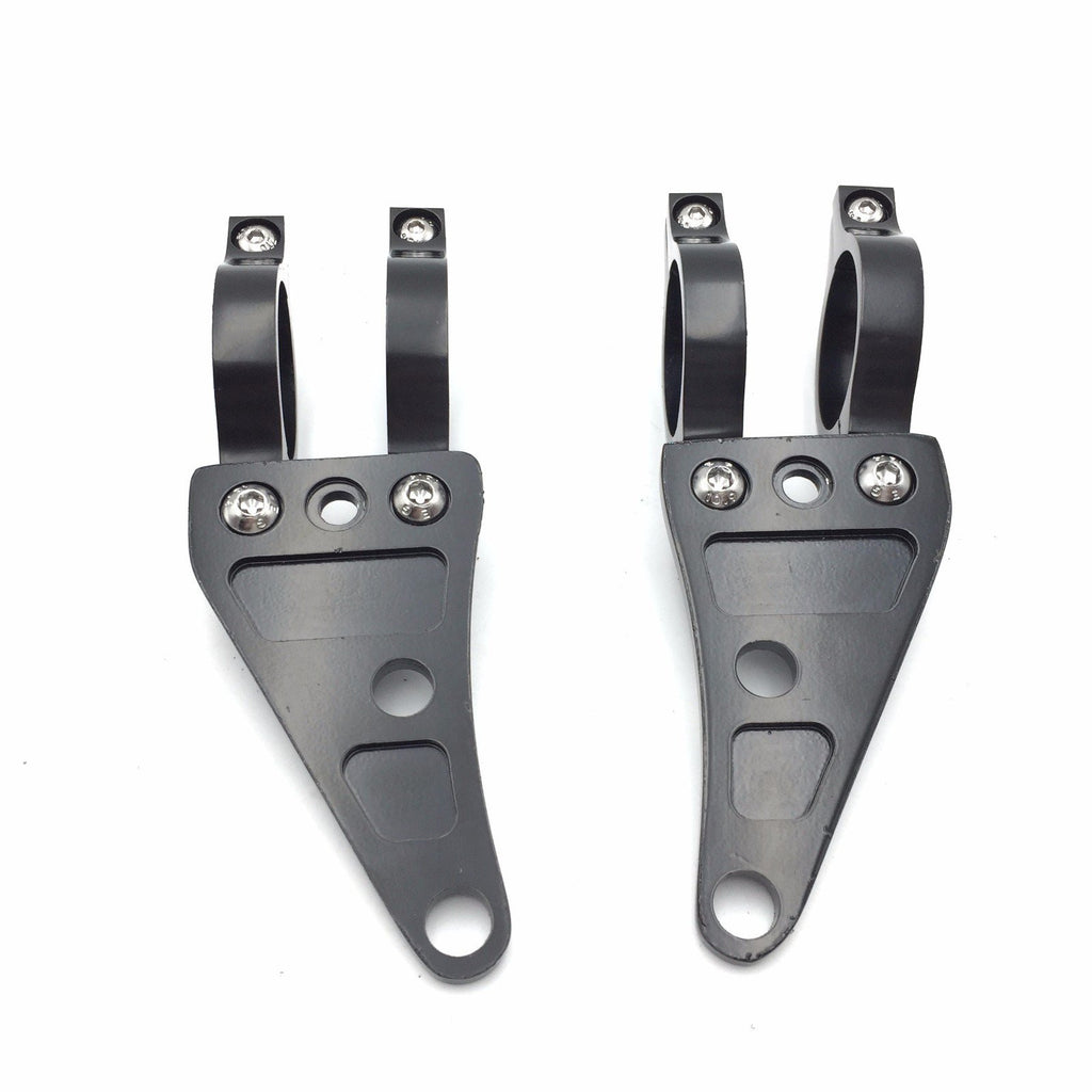 HTT Motorcycle Black 35mm Turn Signal Clamps Headlight Mount Bracket Fork Ear Chopper Cafe Racer Black For Universal Honda CBR Kawasaki Suzuki Yamaha Harley Davidson