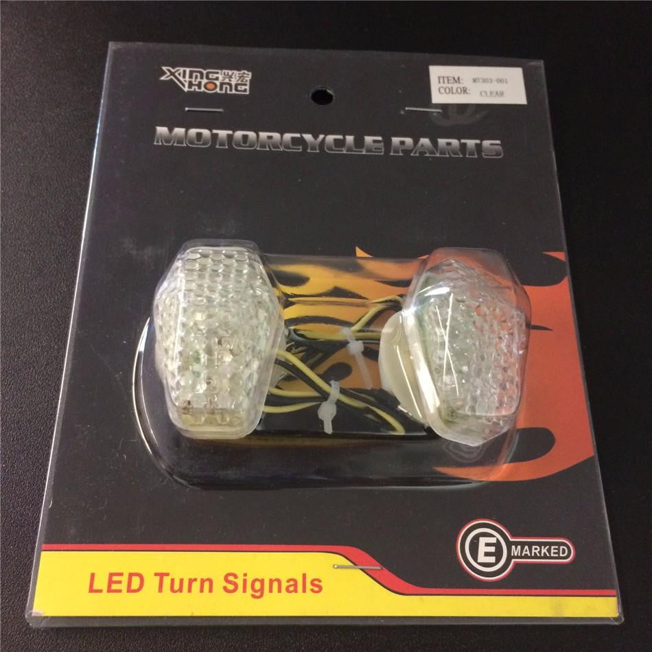 Clear Flush Mount Turn Signal Light For Suzuki GSXR600 GSXR750 1000 SV650 Bandti