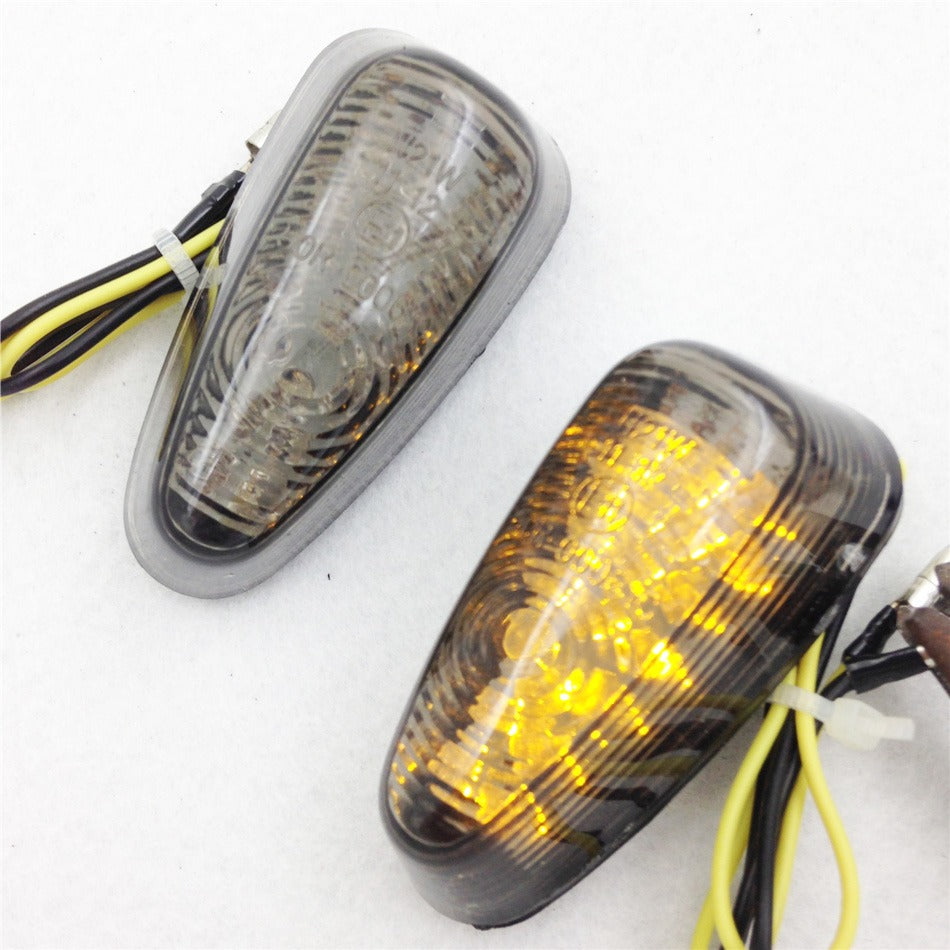 thumbnail image 2 of Smoke LED Turn Signals – Flush Mount Motorcycle Blinkers For Scooters, ATV, Dirt Bikes | Waterproof, 12V, Easy Install 2 of 9