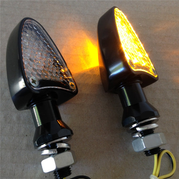 Universal Clear Lens 18 Amber LED Turn Signal Blinker Light 10mm Mounting Bolt