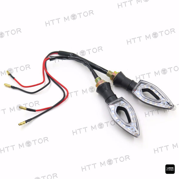 HTTMT- Motorcycle Turn Signal Lights Indicator 12V for Yamaha Honda Suzuki Kawasaki 2PCS