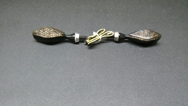 Motorcycle LED Turn Signals Indicators Blinkers Lights fit honda suzuki yamaha Black Smoke
