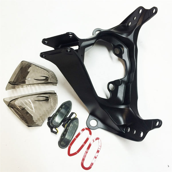 Turn Signal Lens lights upper fairing brackets for 2006 2007 Suzuki GSXR 600 750