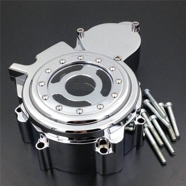 HTT- Motorcycle Engine Stator Cover See Through For Suzuki GSXR 600/750 2006-2013 Chrome Left