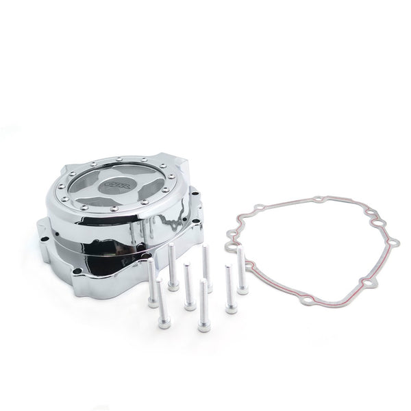 HTT- Chrome Left Engine Stator Cover See Through For Honda 2003-2006 CBR 600RR w/ gasket