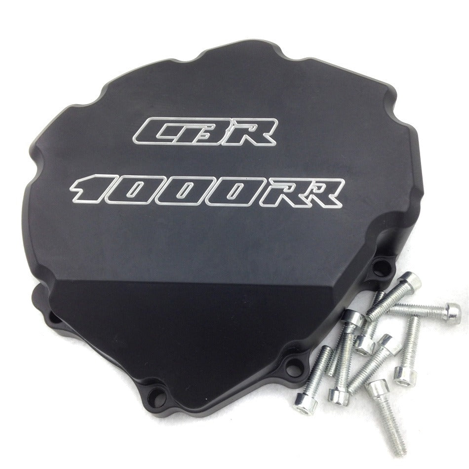 HTT- Engine Stator Cover For "CBR1000RR" Logo For Honda CBR 1000RR 2008-2014 Black Left