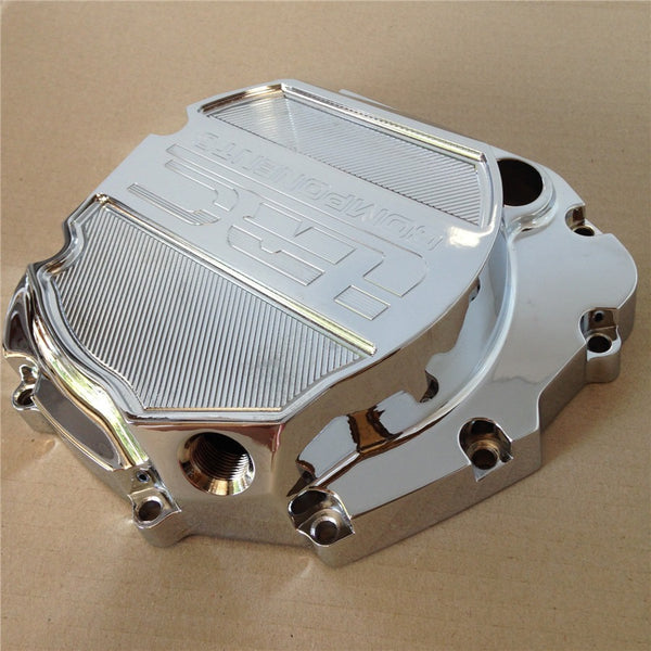 HTT- Billet Aluminum Engine Cluctch Cover For Suzuki 2001-2005 GSX-R 600/ 2000-2005 GSX-R 750/ 2001-2005 Suzuki GSX-R 1000 Chrome