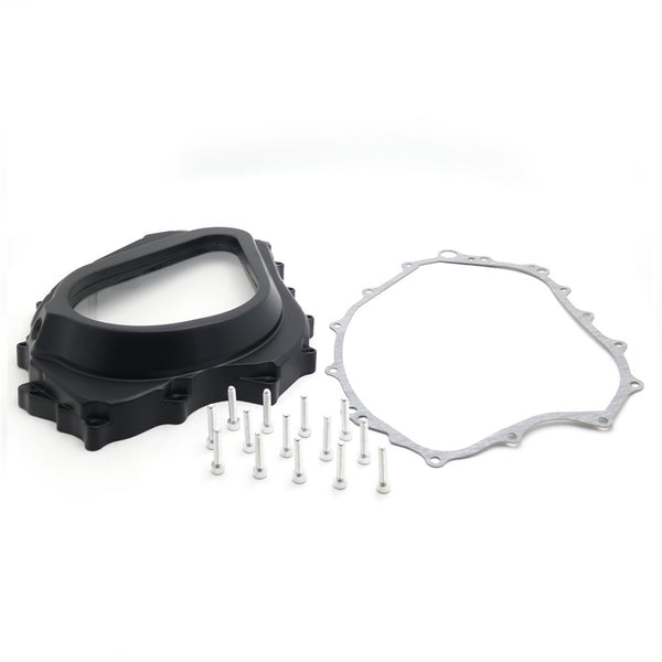 HTT- Black Custom Cluctch Engine Cover For 2004-2007 Honda CBR 1000RR w/ gasket