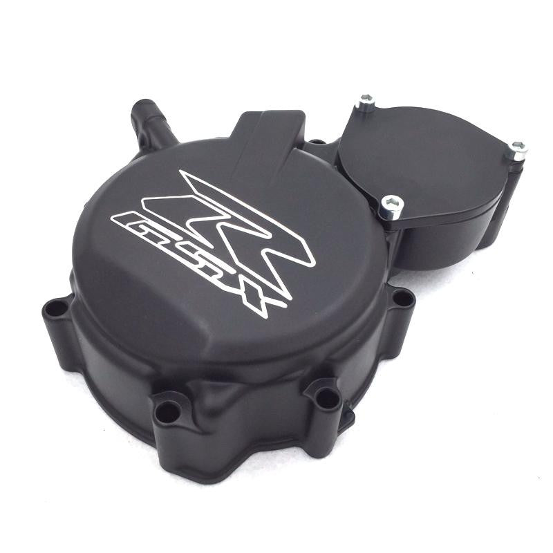 HTT Motorcycle Black Engine Stator Cover (LEFT) "GSXR" Engraved Logo For 2006 2007 2008 2009 2010 2011 2012 2013 Suzuki GSXR600 750