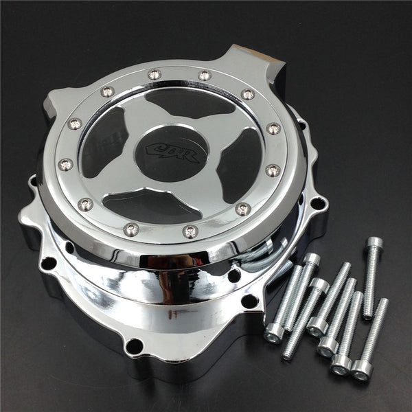 HTT- Engine Stator Cover See Through For Honda CBR 600RR 2003-2006 Left Side Chrome