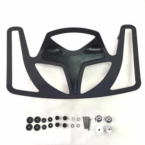 HTT Motorcycle Black Luggage Rack Cargo Travel Rack Trunk Rack Mount Straight Style For Honda Goldwing GL1800 Models 2001-2014 (Except F6B)