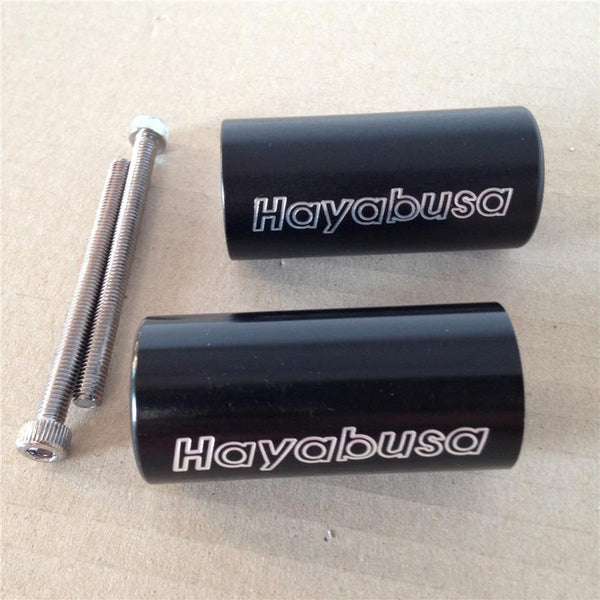 Custom 3" Long Billet Bar Ends For 1999-2014 Suzuki Hayabusa Gsxr1300 Black