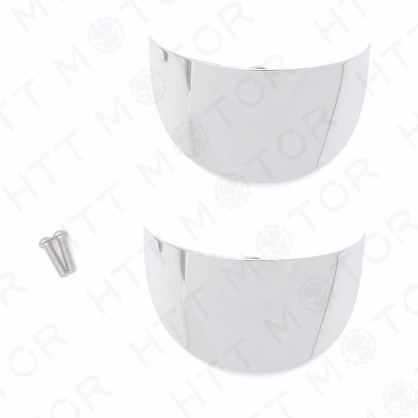 Chrome Turn Signal Visors For Harley 86-92 FXRT/86-90 FLST/88-later FLSTC/ 94-later FLHR