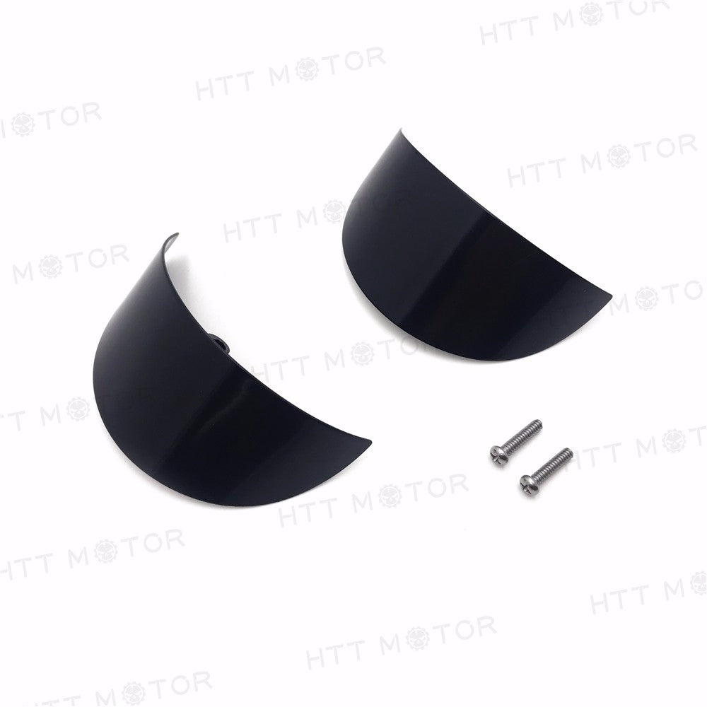 HTTMT- Gloss Black front rear Turn Signal Visors For 88-91 FLTC/89-96 FLTCU/99-03 FLTR