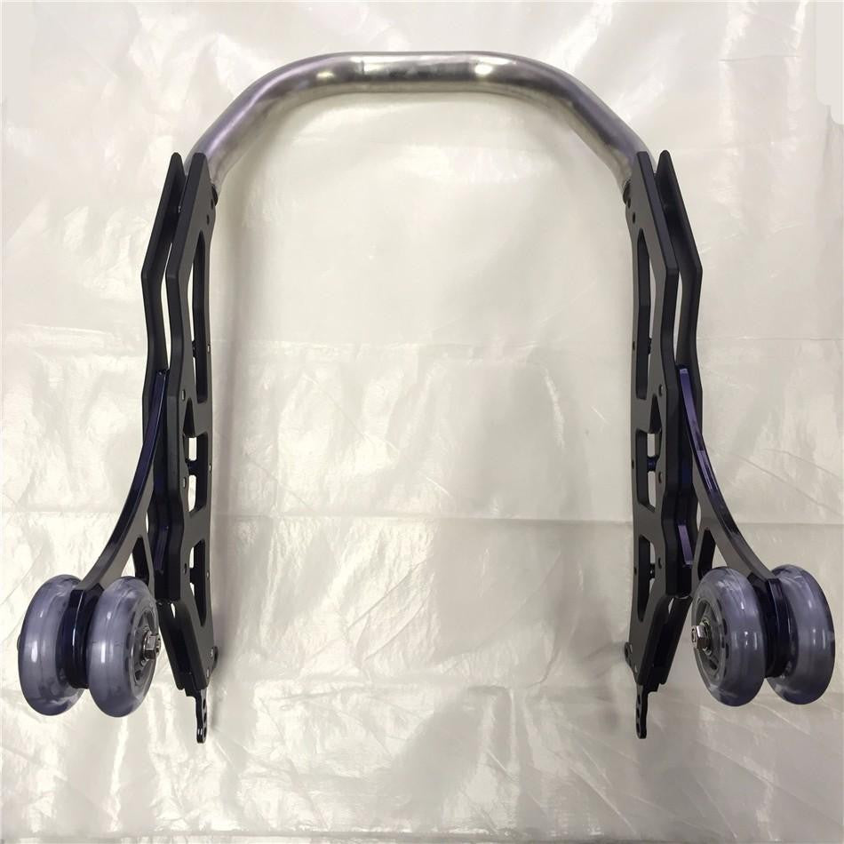 HTT Motorctcly Blue Universal Racing Sport Rear Combo Wheel Lift Stands Paddock Stands