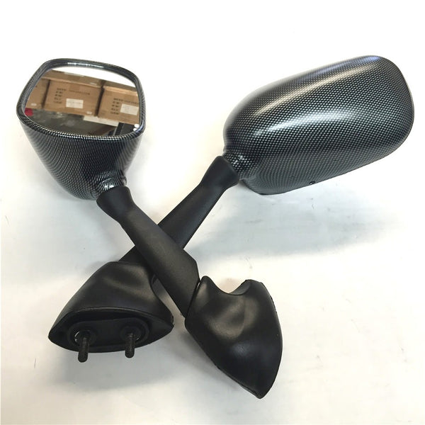 OEM Replacement Motorcycle Racing Mirrors Fit For Yamaha Fzs600 Fazer 2000 2001 Carbon Fiber