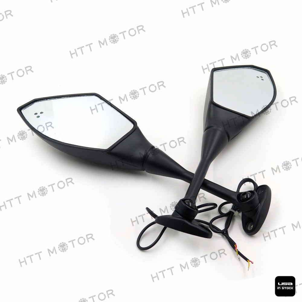 HTTMT- Turn Signal Mirrors LED light For 2003-2012 Honda Cbr 600Rr 2004-2007 Cbr1000Rr