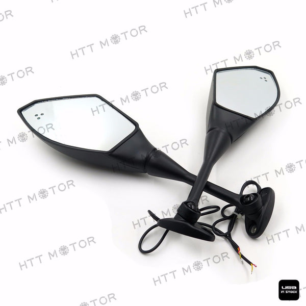 HTTMT- Turn Signal Mirrors LED light For 2003-2012 Honda Cbr 600Rr 2004-2007 Cbr1000Rr