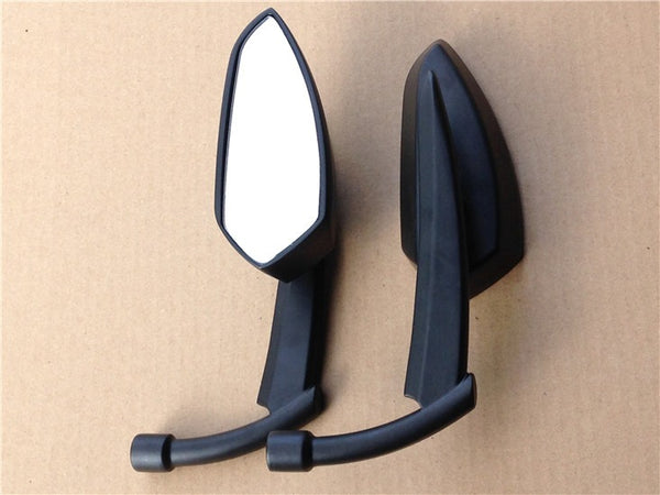 Motorcycle Black Spear Blade Mirrors Fit Harley Davidson Sportster Dyna Softail