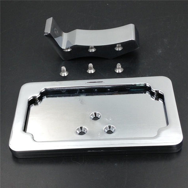 HTT Chrome Side Mounted License Plate Bracket For Suzuki Katana TL1000/Yamaha YZF 1000 R1 Yamaha YZF 600 R6/ Honda CBR 600 900 925 954