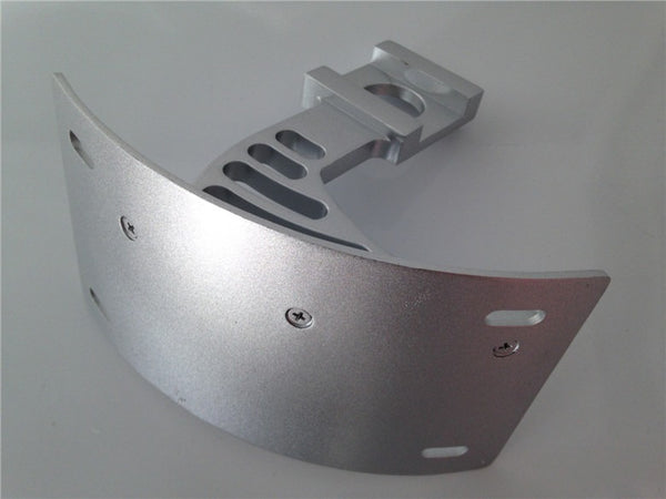 HTT Motorcycle Silver Polish Vertical Curved Mount License Plate Bracket Tag Holder For 1998-2003 Suzuki TL 1000R/ 1999-2012 Suzuki GSX 1300R Hayabusa B-King