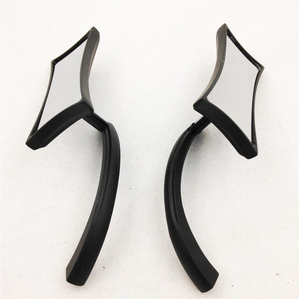 4-Point Micro Black Mirrors For Suzuki Honda Kawasaki Victory Harley Davidson