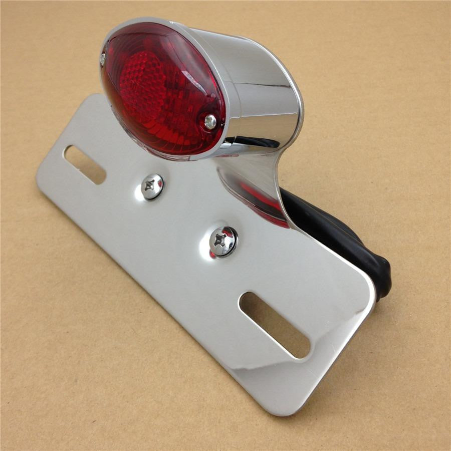 Chrome Red Turn Signal LED Light Fits For Most Motorcycle,Street Bike,Scooter,Cruiser/Chopper Dirt Bike ATV off-road
