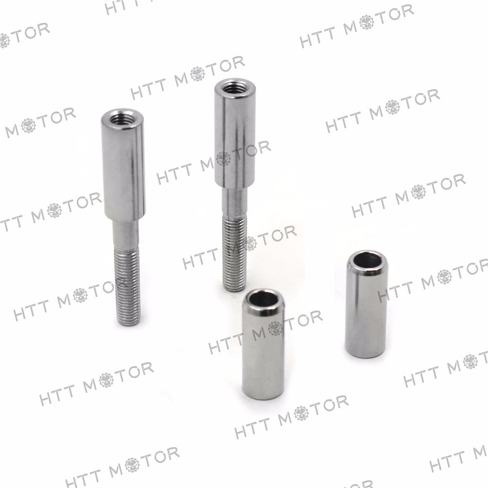 HTTMT- Chrome 2" Mirror Extensions Kit for Harley Softail Sportster Dyna Touring