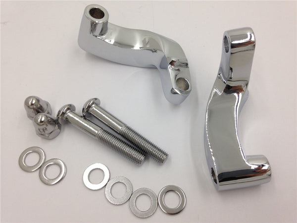 Mirrors Mount Adapter For Harley Heritage Flstc Fxcwc Super Glide Fxdc Wide Cd