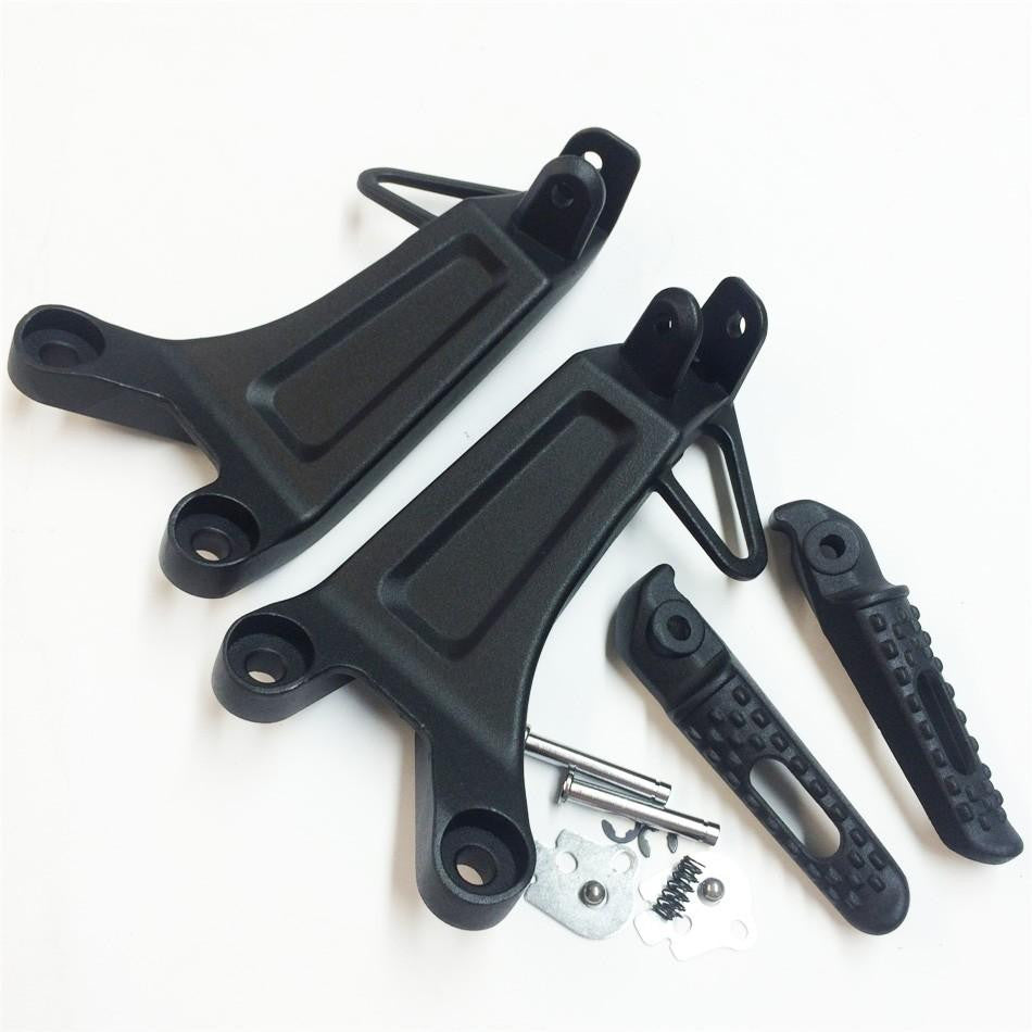 Black Rear Passenger Foot Pegs Bracket Fit For Honda Cbr600Rr Cbr Rr 2003 2004