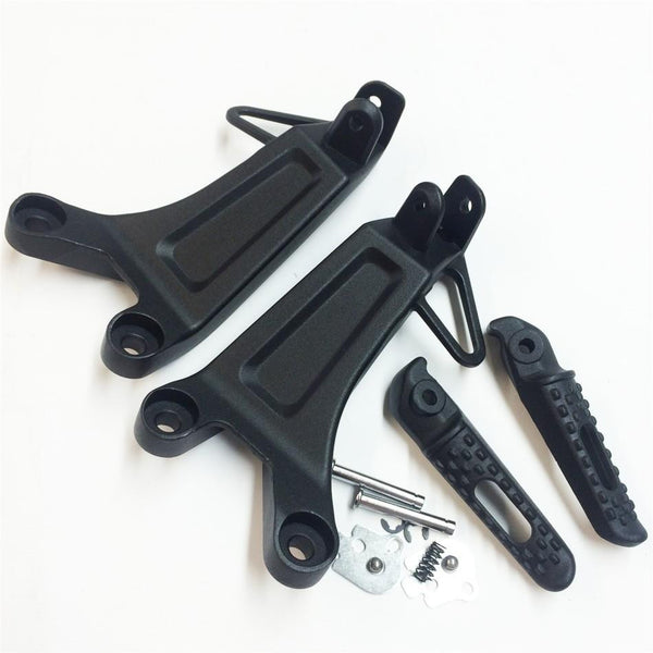 Black Rear Passenger Foot Pegs Bracket Fit For Honda Cbr600Rr Cbr Rr 2003 2004