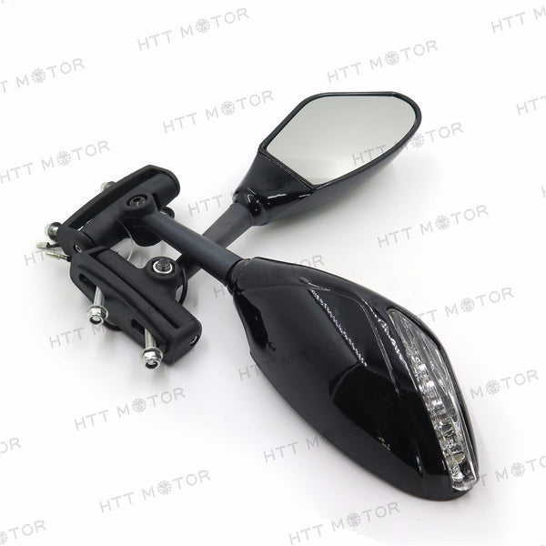 HTTMT- Yellow LED lights Turn Signal Mirror for Triumph Daytona 675R 600 650 Trophy NEW - HTT Motor