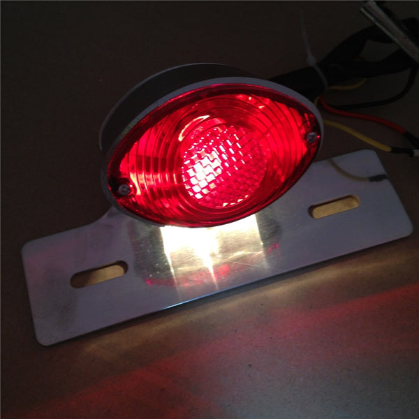 License Plate Brake Tail Light For Suzuki Gsxr Dl Yamaha Yzf Srx Xjr Fzs V Star