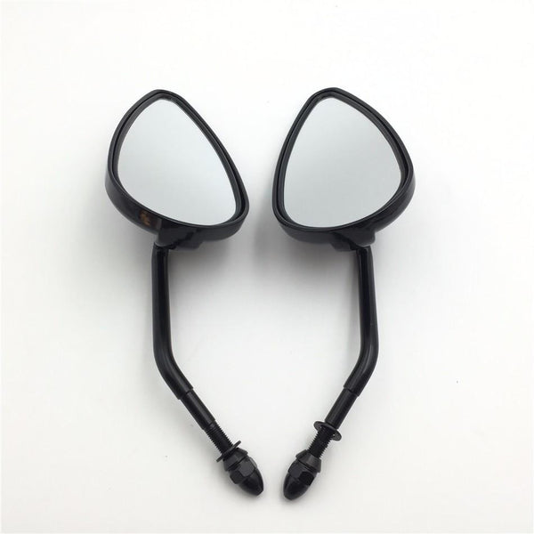 HTT Motorcycle Black Aluminum Teardrop Mirror NO LOGO For Harley Sportster Low Glide Fxrs Fxrt Softail