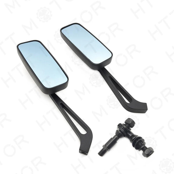 Anti Glare Blue Glass Rearview Mirror for Harley Dyna Motorcycle Bikes