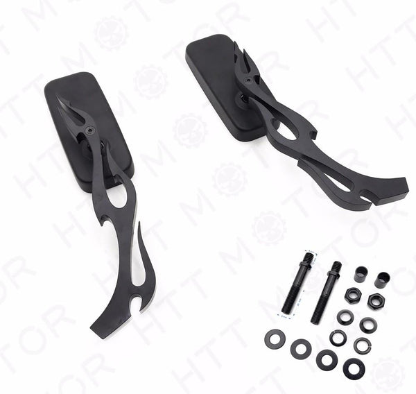 Anti Glare Blue Rearview Mirror 8mm for Harley Softail Motorcycle Bikes