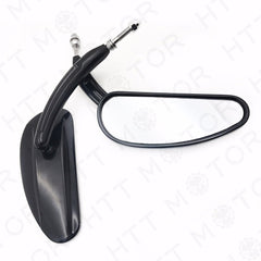 Black Big Side Racing Mirrors For Harley Touring, Street Glide, Road Glide & Electra – HTTMT